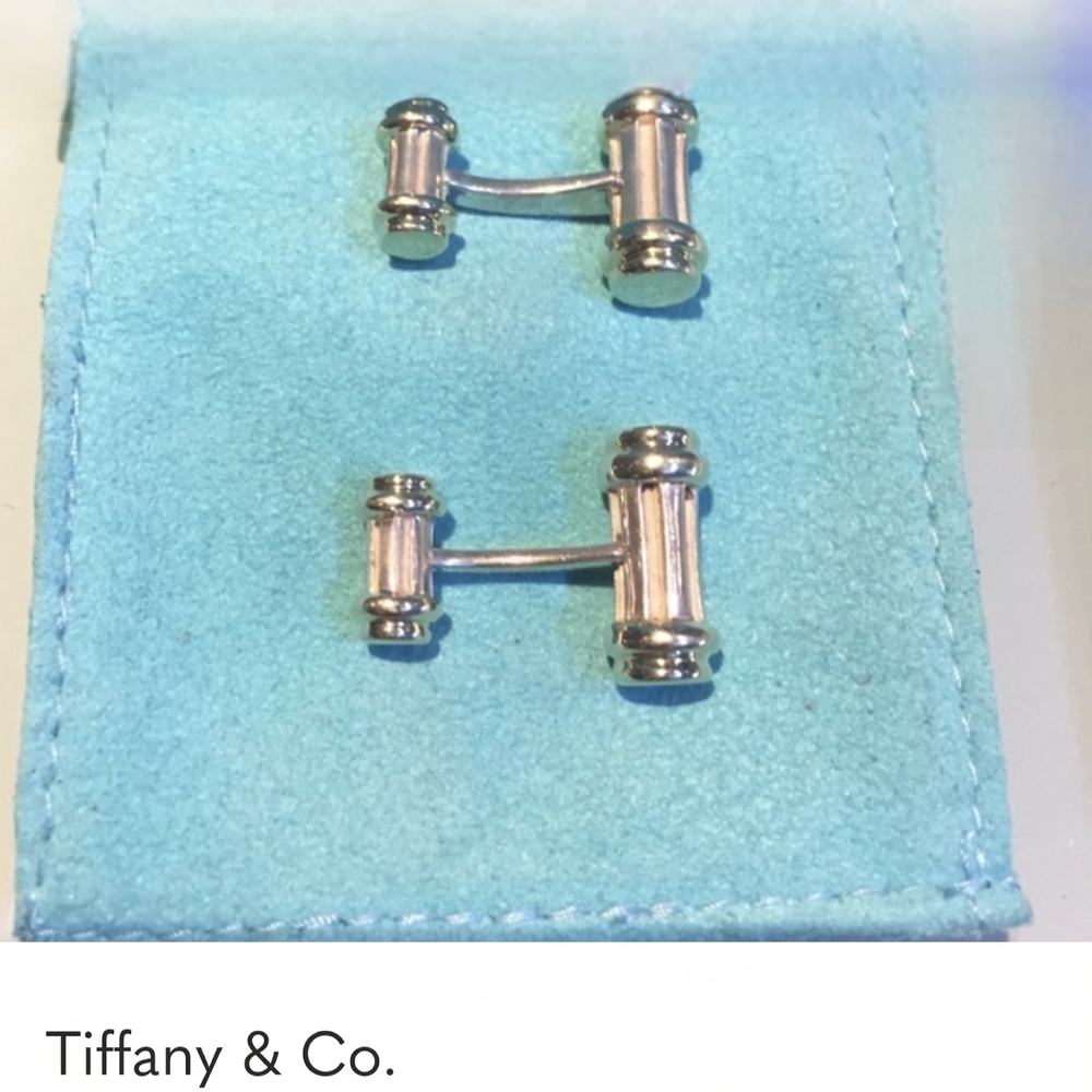 Tiffany & Co. Silver and Gold Cufflinks